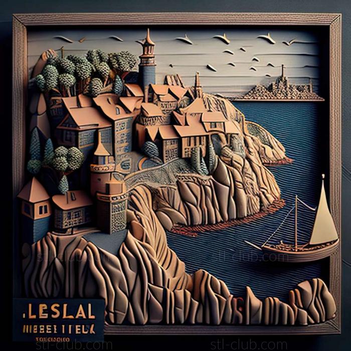 3D model Lysekil in Sweden (STL)